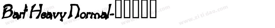 Bart Heavy Normal字体转换